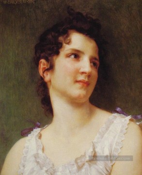 William Adolphe Bouguereau œuvres - Portrait d’une jeune fille 1896 réalisme William Adolphe Bouguereau